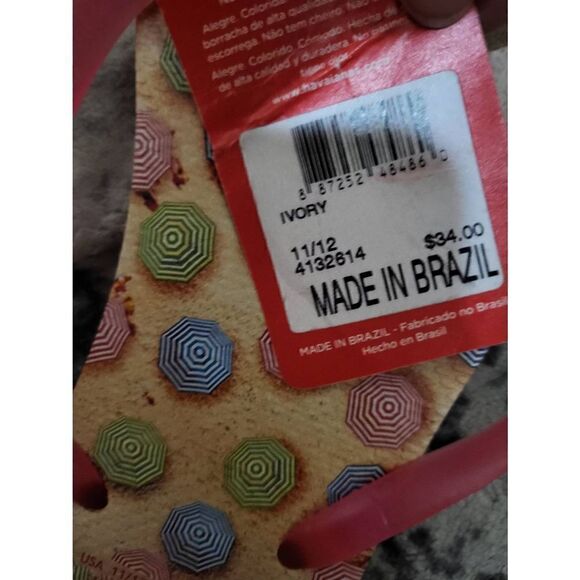 NWT Havainas 11/12 - Picture 2 of 4